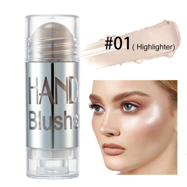 Blush Stick Face Makeup Highlighter Bronzer Contour Cream Long-lasting Facial Make Up Cosmetics Cheek Blusher Shimmer - Image 2