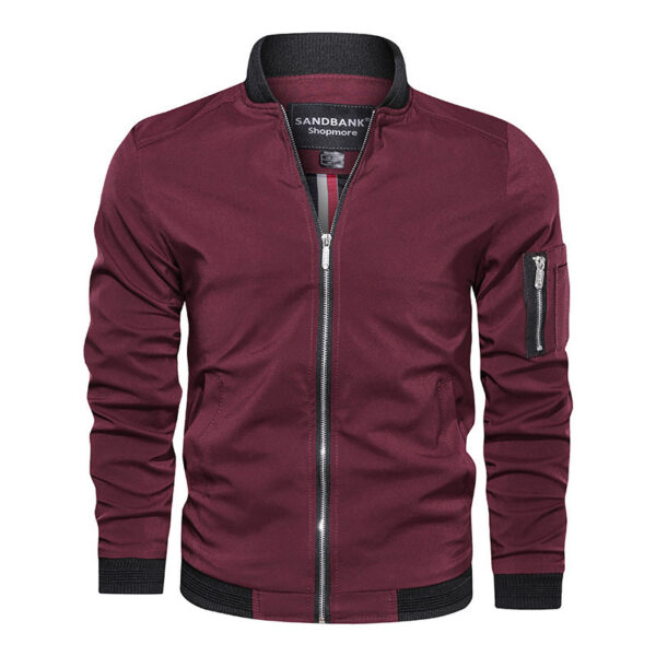 Casual Baseball Jacket Slim Fit - Image 7