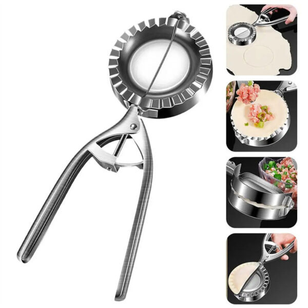 Kitchen Dumpling Mold Stainless Steel Dumpling Machine Pressing Home Baking Tool Skin Press Tool Dumpling Noodle Manual Kitchen Gadgets - Image 4