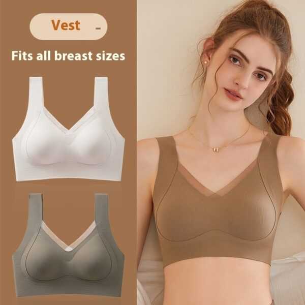 Women's Solid Color Back Anti Gravity Bra - Image 8