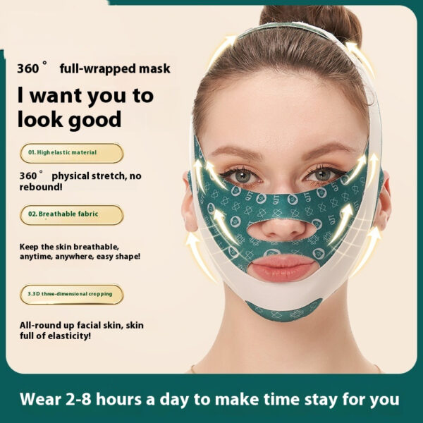 V Face Bandage Face Lifting Double Chin Shaping Lifting Firming Face Carving Face-thinning Mask - Image 4