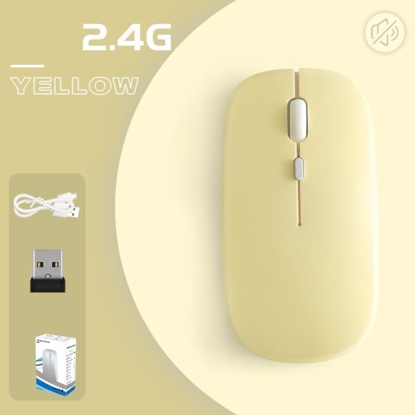 Macaron Color Wireless Bluetooth Mobile Phone Tablet Mouse - Image 7