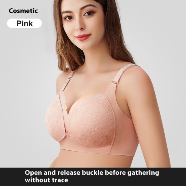 No Steel Ring Pure Cotton Large Size Nursing Bra - Image 6