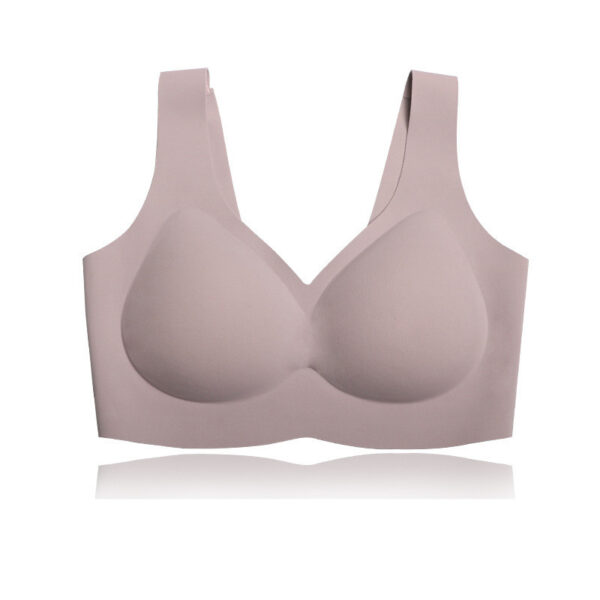 Namijiao New Air Traceless Underwear Women"s Air Rimless Bra Integrated Fixed Cup Sleeping Bra - Image 5