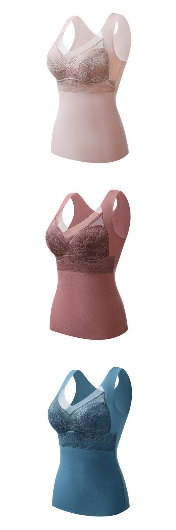 Double-sided Sanded Bra With Chest Pads For Slim Fit And Heating - Image 5