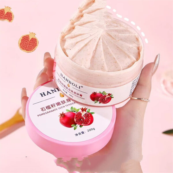 Pomegranate Seed Skin Rejuvenation Body Scrub Cream Skin Cleaning - Image 5