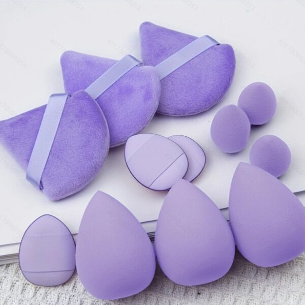 12 PCs Makeup Sponge Dry Wet Use Face Powder - Image 5